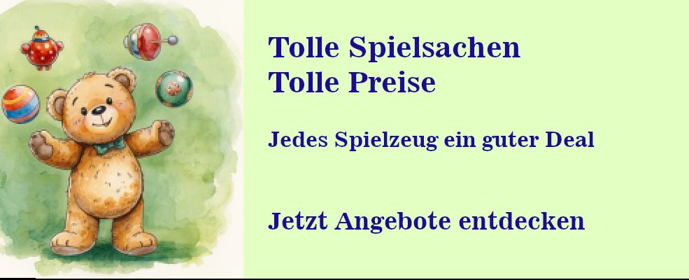Gesamtes Spielsachen-Sortiment entdecken
