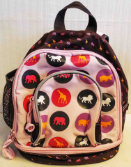 Rucksack braun/rosa