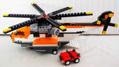Lego Helikopter Nr. 7345 orange/schwarz
