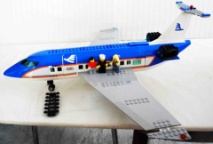 Lego Passagier-Flugzeug blau/weiss Nr. 60104