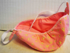 Puppen-Trageschlinge rosa aus Stoff