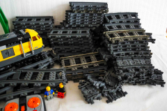 Lego Riesen-Set Zug mit vielen Schienen