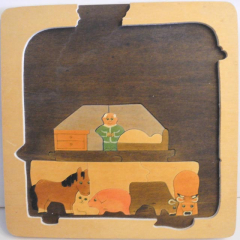 2 Puzzle aus Holz