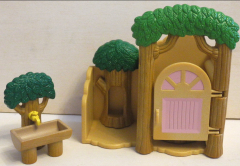 Wald Toilette mit Brunnen