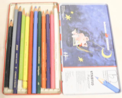 Farbstifte von Caran D'Ache und Stabilo