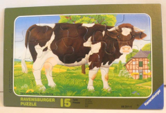 Rahmenpuzzle Die Kuh - 15 Teile