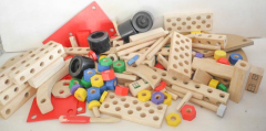 Konstruktions-Bauset aus Holz