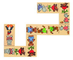 Dominospiel Tiermotive - NEU