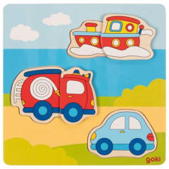 Einlegepuzzle 3D Effekt Fahrzeuge - NEU