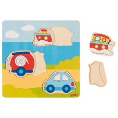 Einlegepuzzle 3D Effekt Fahrzeuge - NEU