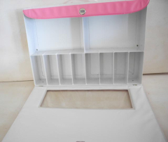 Köfferli Kiddles Collecors Case rosa/weiss