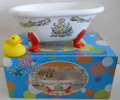 Muffy VanderBear Splish-Splash Bath Tub - Porzellan Badewanne - Top Zustand