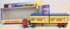 Matchbox Super Kings K-17 Scammell Crusader Container Truck gelb/rot