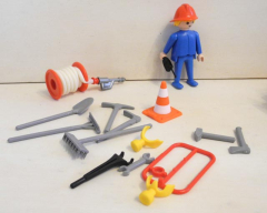 Playmobil Geländewagen rot Nr. 7617 mit Feuerwehr-Ausrüstung
