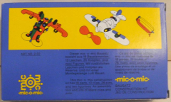 Mic-o-mic Bausatz Flugzeug klein mit 2 Figuren
