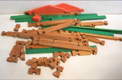 Grand Teton National Park. Log Cabin Building Set