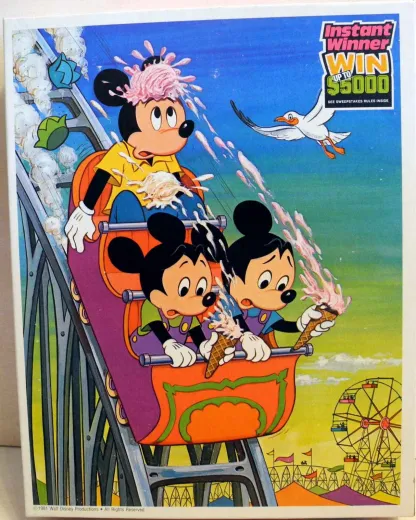 Puzzle Walt Disney Mickey Mouse auf der Achterbahn - 100 Stk.