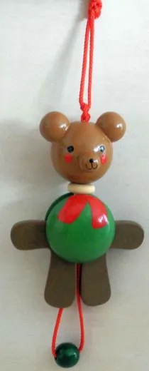 Hampelmann Bär aus Holz