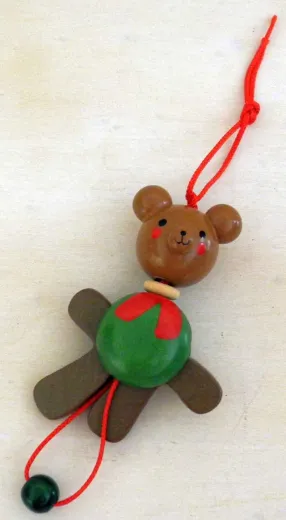 Hampelmann Bär aus Holz