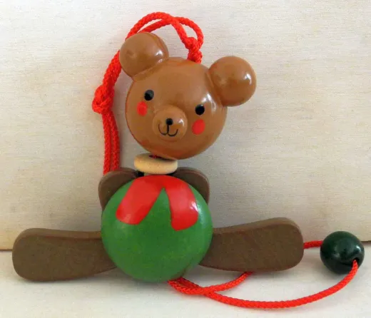 Hampelmann Bär aus Holz
