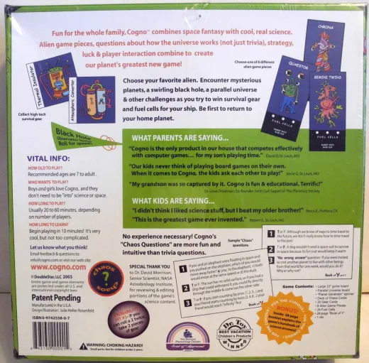 Cogno The Alien Adventure Game - NEW