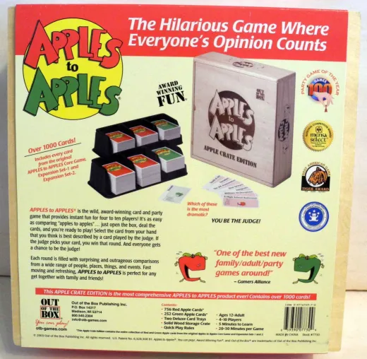 Apples to Apples: Apple Crate Edition – The Game of Hilarious Comparisons