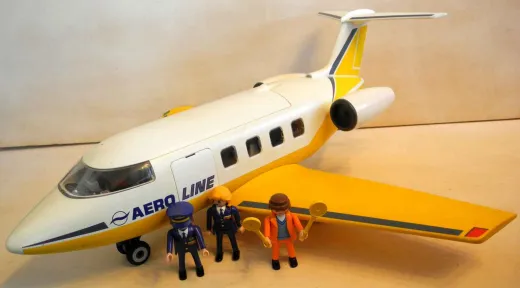 Playmobil Aero Line Linienjet Flugzeug Passagierjet Nr. 3185