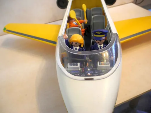 Playmobil Aero Line Linienjet Flugzeug Passagierjet Nr. 3185