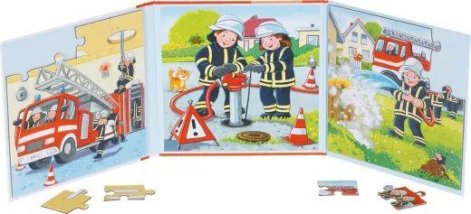 Puzzlebuch Feuerwehr magnetisch von Goki