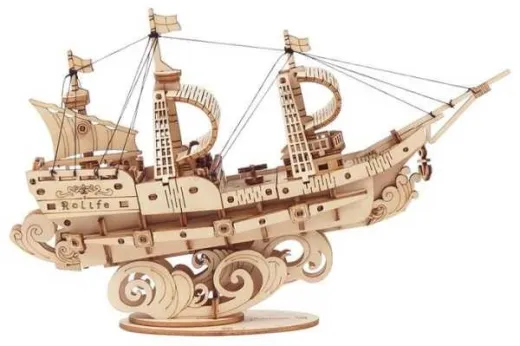 Holzbausatz Segelschiff von Robotime