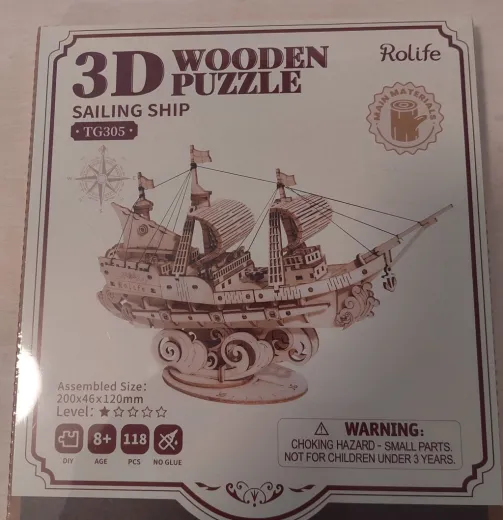 Holzbausatz Segelschiff von Robotime
