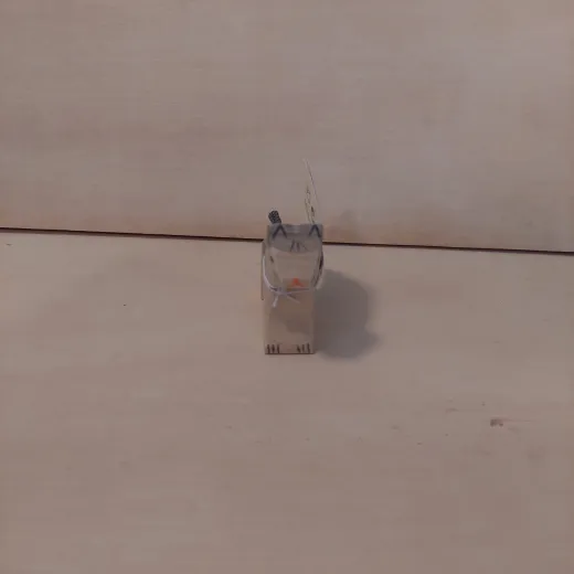 Katze klein grau aus Holz von Holztiger