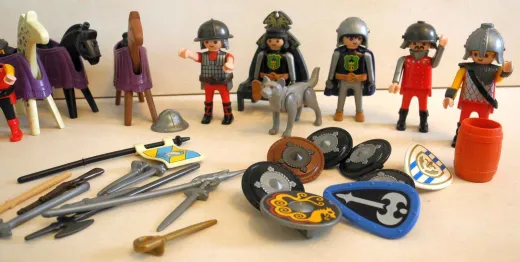 Playmobil Ritter-Set mit Pferden und Wolf