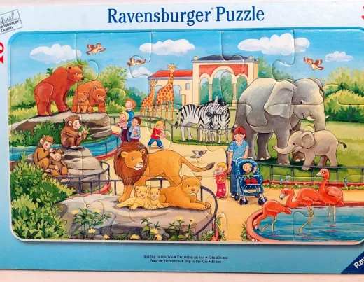 Ravensburger Rahmenpuzzle Ausflug in den Zoo – 15 Teile