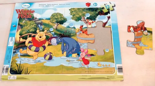 Rahmenpuzzle Winnie the Pooh Wasserspass – 12 Teile