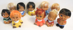 Kleine Puppen Moody Cuty - Puppen mit verschiedenen Gesichtsausdrücken