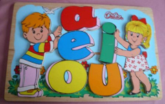 Holzpuzzle Kinder + Buchstaben