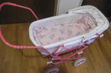 Puppenwagen weiss/pink