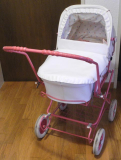 Puppenwagen weiss/pink