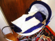 Puppenwagen weiss/blau