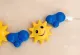Kinderwagenkette Sonne + Wolken gelb/blau