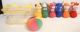 Kegelspiel aus Stoff