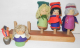 Puppen aus Holz und Stoff