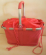 Einkaufskorb aus Stoff pink