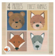 Waldtier-Puzzles 4 Stk. - NEU