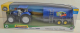 Miniature Farm Spielset. Traktor blau New Holland T5.120 mit Anhänger - NEU