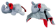 Schmusetuch Elefant grau Pop Up doudou - NEU