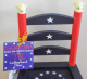 Muffy VanderBear Abearicana Stars and Stripes Furever Ladder-back Chair