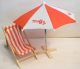 Muffy Vanderbear’s Strand-Set - Liegestuhl mit Sonnenschirm