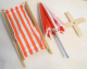 Muffy Vanderbear’s Strand-Set - Liegestuhl mit Sonnenschirm